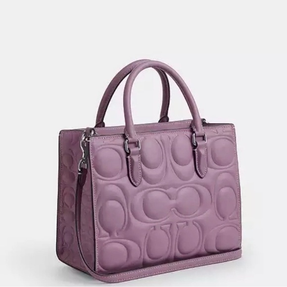 Coach Maggie Small Tote Bag Signature Leather CY670 Jasmine - Picture 5 of 10